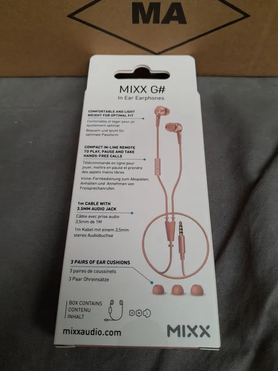 BRAND NEW BOXED AND SEALED 10X MIXX G# IN EAR EARPHONES 