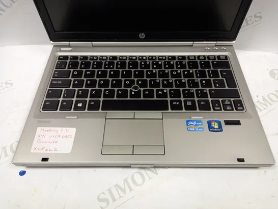 HP ELITE BOOK 2560P LAPTOP IN SILVER