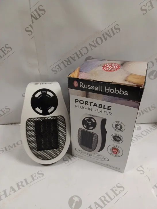 BOXED RUSSELL HOBBS PORTABLE PLUG IN HEATER 