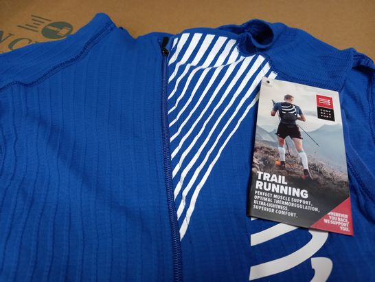 COMP RESS PORT TRAIL RUNNING ROYAL BLUE FITNESS TOP - LARGE
