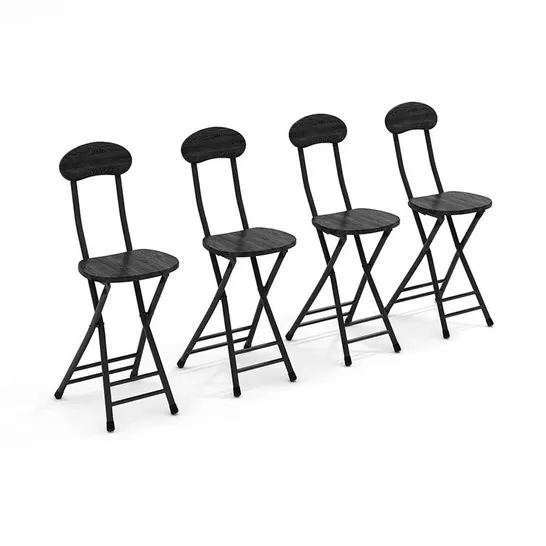 BOXED MINOTT FOLDING STACKING SIDE CHAIR - SET OF 4 (1 BOX)