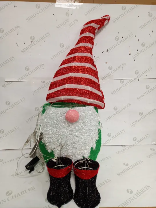 FESTIVE INDOOR OUTDOOR LARGE PRE-LIT GNOME