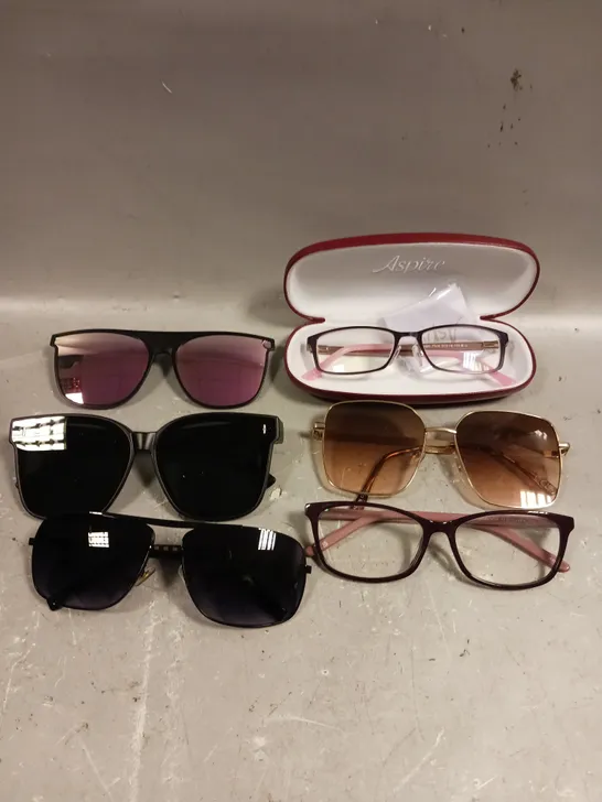 APPROXIMATELY 15 ASSORTED GLASSES/SUNGLASSES IN VARIOUS DESIGNS 