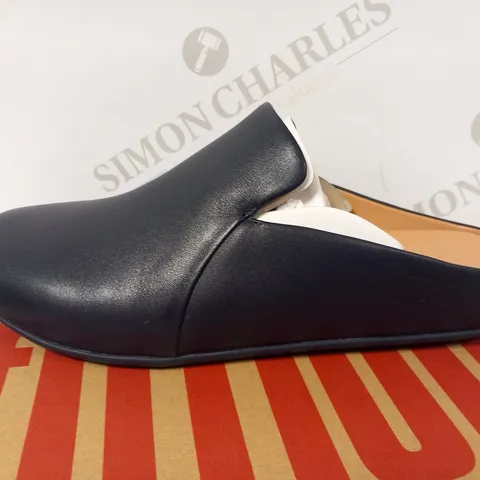 BOXED FITFLOP CHRISSIE II HAUS LEATHER SLIPPERS SIZE EU 38