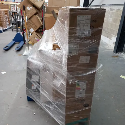 PALLET OF ASSORTED DAMAGED AND FAULTY TELEVISIONS TO INCLUDE HISENSE, AOC AND PANASONIC - COLLECTION ONLY 