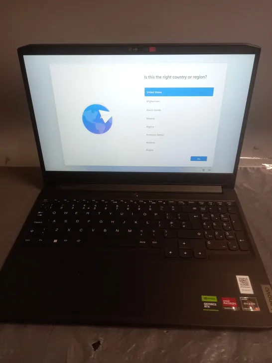 BOXED LENOVO IDEAPAD GAMING RYZEN 5 RTX 2050 16GB RAM 512GB SSD LAPTOP