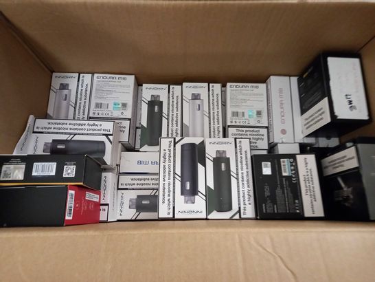 LOT OF APPROXIMATELY 35 ASSORTED VAPING ITEMS TO INCLUDE VOOPOO ARGUS AND VMATE + INNOKIN ENDURA AND 