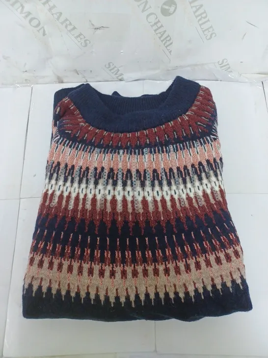 WHITE STUFF JUMPER IN NAVY SIZE UK 22