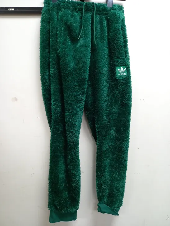 ADIDAS FUR PANTS IN GREEN - UK SMALL