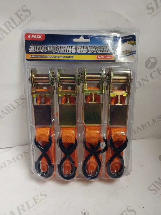 SEALED AUTO LOCKING TIE STRAPS - ORANGE