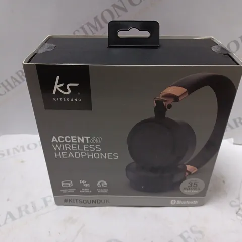 BOXED AND SEALED KITSOUND ACCENT60 WIRLESS HEADPHONES