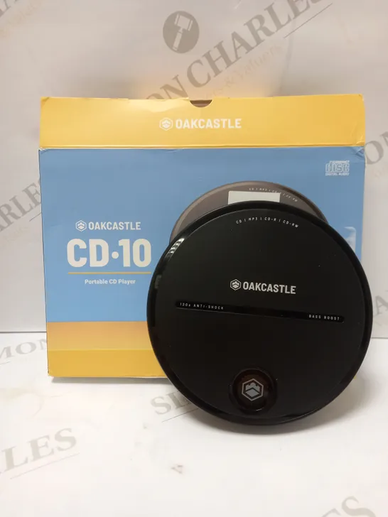 OAKCASTLE CD10 PORTABLE CD PLAYER BLACK