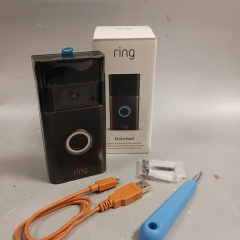 BOXED RING BATTERY-POWERED HD VIDEO DOORBELL 