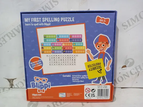 BLIPPI MY FIRST SPELLING PUZZLE