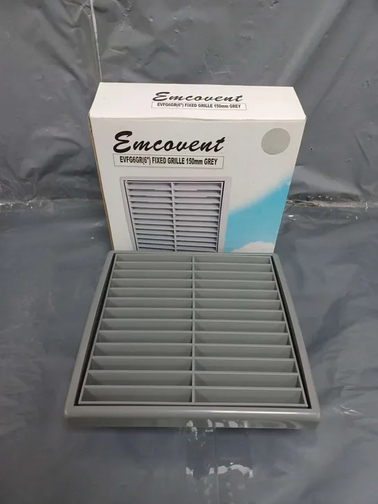 APPROXIMATELY 60 BOXED EMCOVENT EVFG6GR 6" GRILLES IN GREY - COLLECTION ONLY 