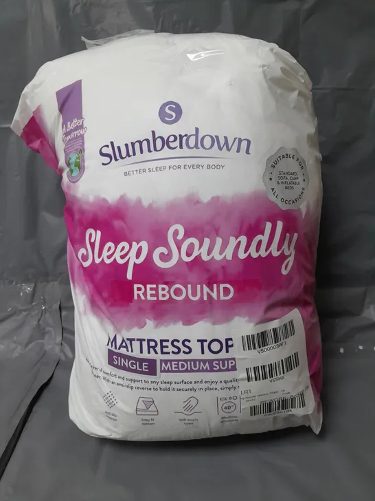 SLUMBERDOWN SLEEP SOUNDLY MATTRESS TOPPER - SINGLE 