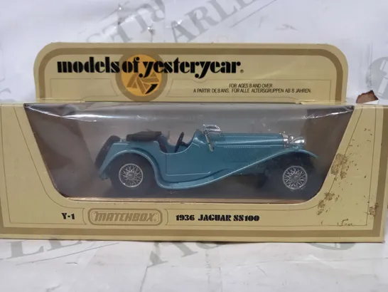 MATCHBOX MODELS OF YESTERYEAR Y-1 1936 JAGUAR SS100