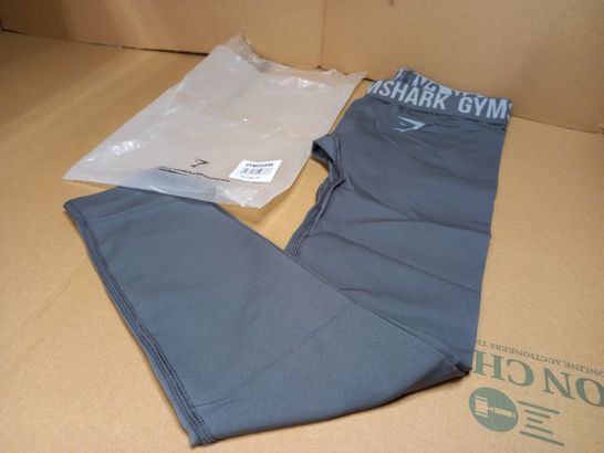 STYLE OF GYMSHARK SLATE GREY FITNESS LEGGINGS - SMALL