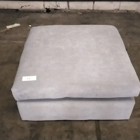 QUALITY DESIGNER LIGHT GREY LARGE FOOTSTOOL