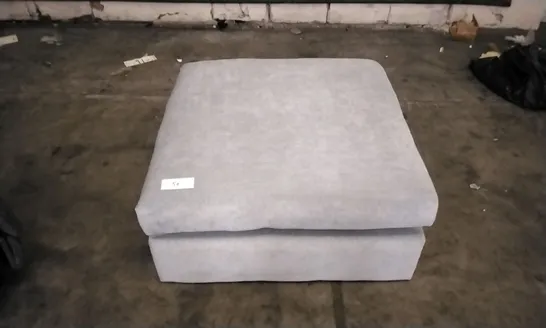 QUALITY DESIGNER LIGHT GREY LARGE FOOTSTOOL