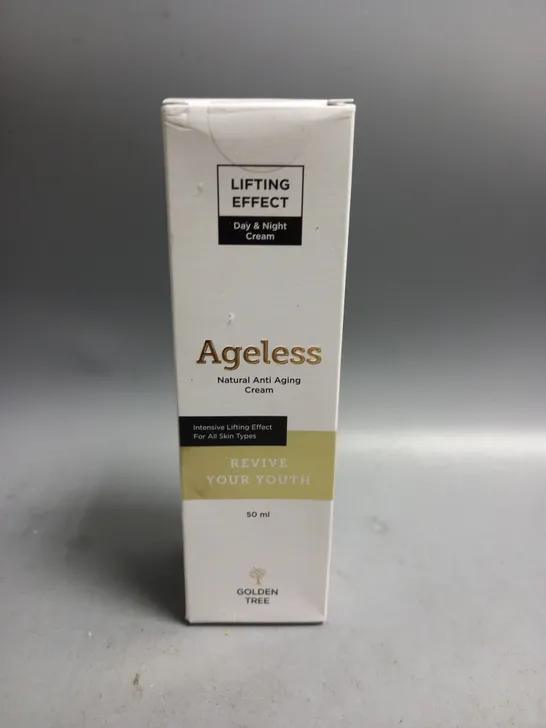 BOXED AND SEALED GOLDEN TREE AGELESS LIFTING EFFECT DAY AND NIGHT CREAM 50ML