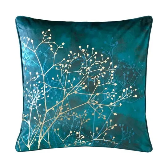 BOXED GYPSOPHILA STEM FRENCH NAVY 50×50CM PILLOW 