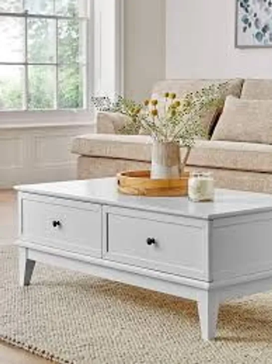 BOXED SHIBDEN COFFEE TABLE - WHITE (1 BOX)