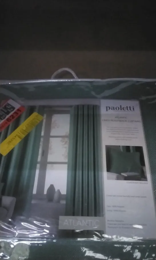 PACKAGED PAOLETTI ATLANTIC LINED READY MADE CURTAINS 