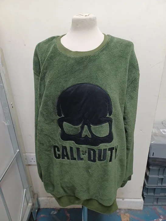 CALL OF DUTY GREEN VELVET JUMPER - 2XL