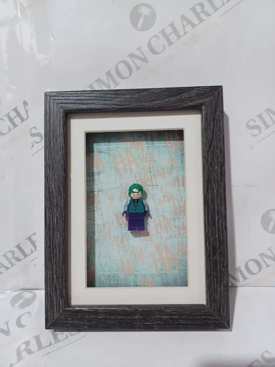 FRAMED COLLECTIBLE LEGO FIGURE - THE JOKER