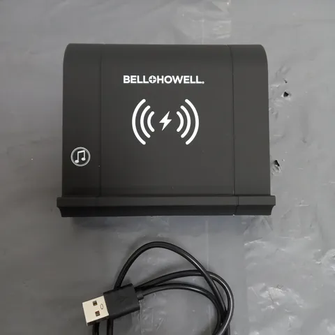 BELL HOWELL 2-IN-1 SPEAKER AND WIRELESS CHARGER 