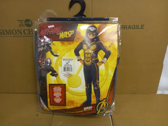 BOX OF APPROX 10 MARVEL ANTMAN AND THE WASP COSTUMES - WASP CHILD COSTUME	