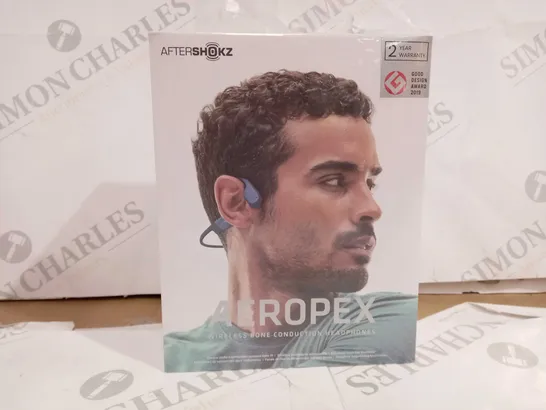 SEALED BOXED AFTERSHOKZ AEROPEX WIRELESS BLUETOOTH BONE CONDUCTION HEADPHONES AS800 BLUE ECLIPSE