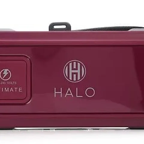 HALO BOLT ULTIMATE POWER BANK W/JUMP STARTER AIR COMPRESSOR & AC OUTLET BURGUNDY