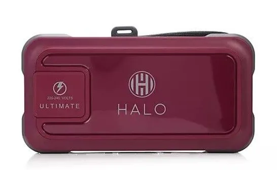 HALO BOLT ULTIMATE POWER BANK W/JUMP STARTER AIR COMPRESSOR & AC OUTLET BURGUNDY