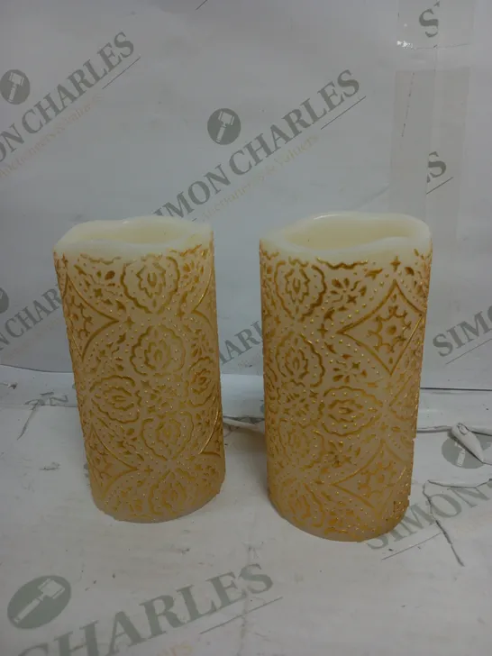 OUTLET ALISON CORK SET OF 2 LED CANDLES