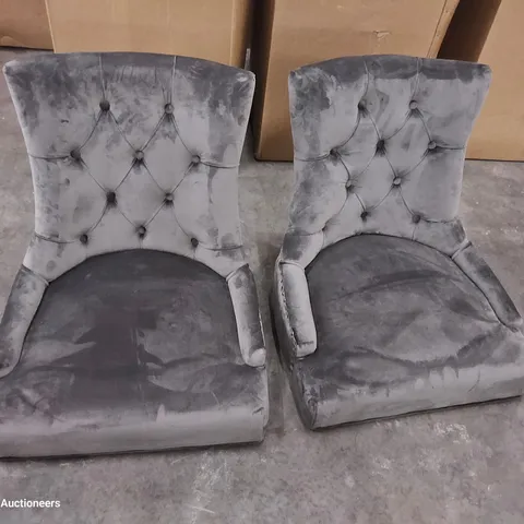 BOXED PAIR OF DESIGNER DINING CHAIRS
