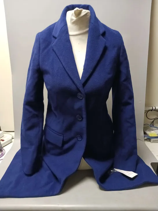 HELENE BERMAN LADIES COLLEGE COAT BLUE SIZE 8