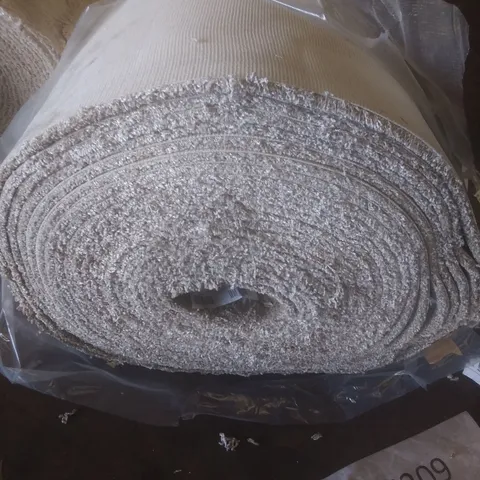 ROLL OF QUALITY DARWIN 165 OYSTER CARPET APPROXIMATELY 4X23M