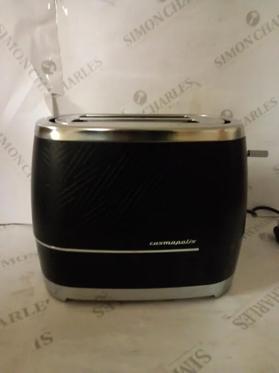 BEKO TWO SLOT TOASTER BLACK AND CHROME