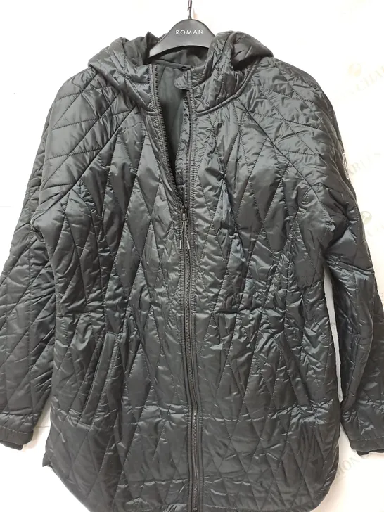 SKECHERS DIAMOND QUILT JACKET IN BLACK SIZE LARGE 