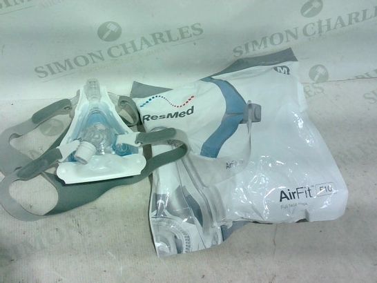 LOT OF 2 TO INCLUDE: RESMED AIRFIT F10 M FULL FACE MASK, PHILIPS RESPIRONICS FACE MASK
