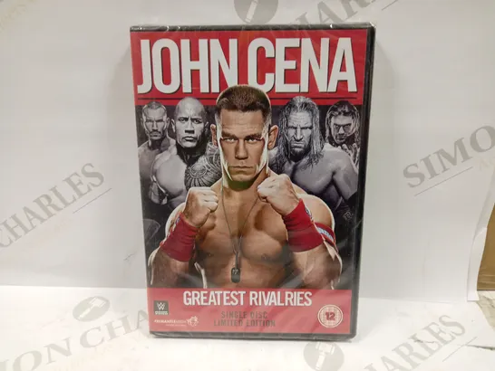 LOT OF APPROXIMATELY 20 'JOHN CENA GREATEST RIVALS SINGLE DISC LIMITED EDITION' DVDS