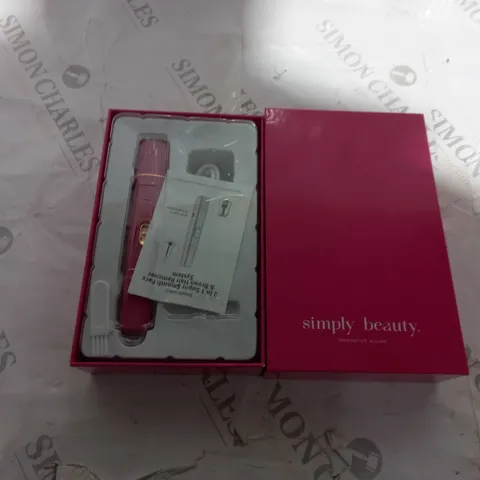 SIMPLY BEAUTY 2 IN 1 SUPER SMOOTH FACE & BROWS HAIR REMOVER, FUCHSIA