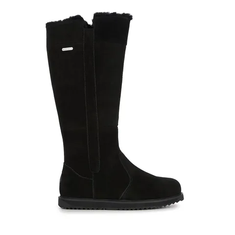 EMU ALL WEATHER WATERPROOF COLL SUEDE SHEEPSKIN MOONTA HIGH BOOT IN BLACK SIZE 5