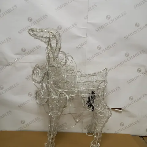 OUTDOOR SPUN ACRYLIC STANDING REINDEER 