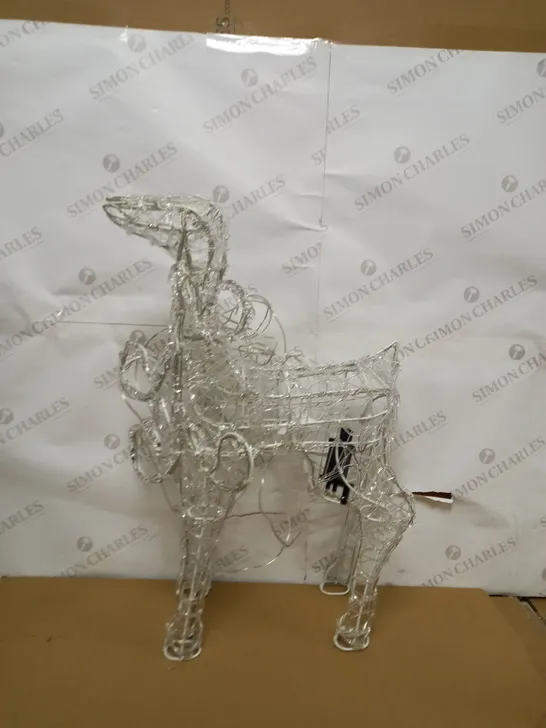 OUTDOOR SPUN ACRYLIC STANDING REINDEER  RRP £59.99