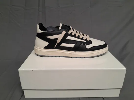 BOXED PAIR OF REPRESENT REPTOR LOW BLACK/VINTAGE WHITE SIZE 46 