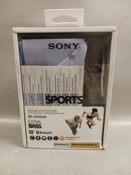 BOXED SONY WI-SP600N EXTRA BASS WIRELESS NOISE CANCELLING STEREO HEADSET