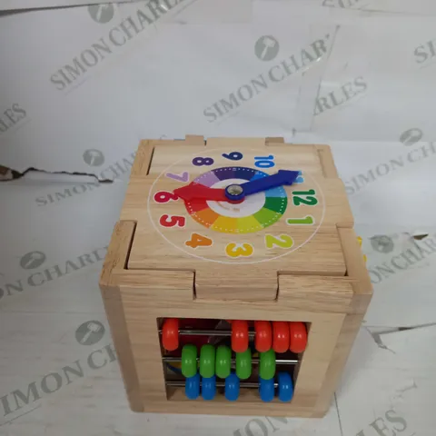 WOODEN ACTIVITY CUBE